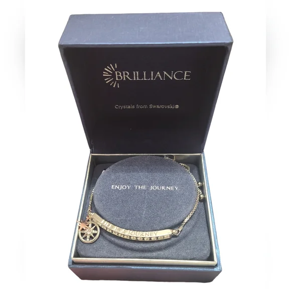 Brilliance two-tone rose/clear ns bracelet - Picture 5 of 7